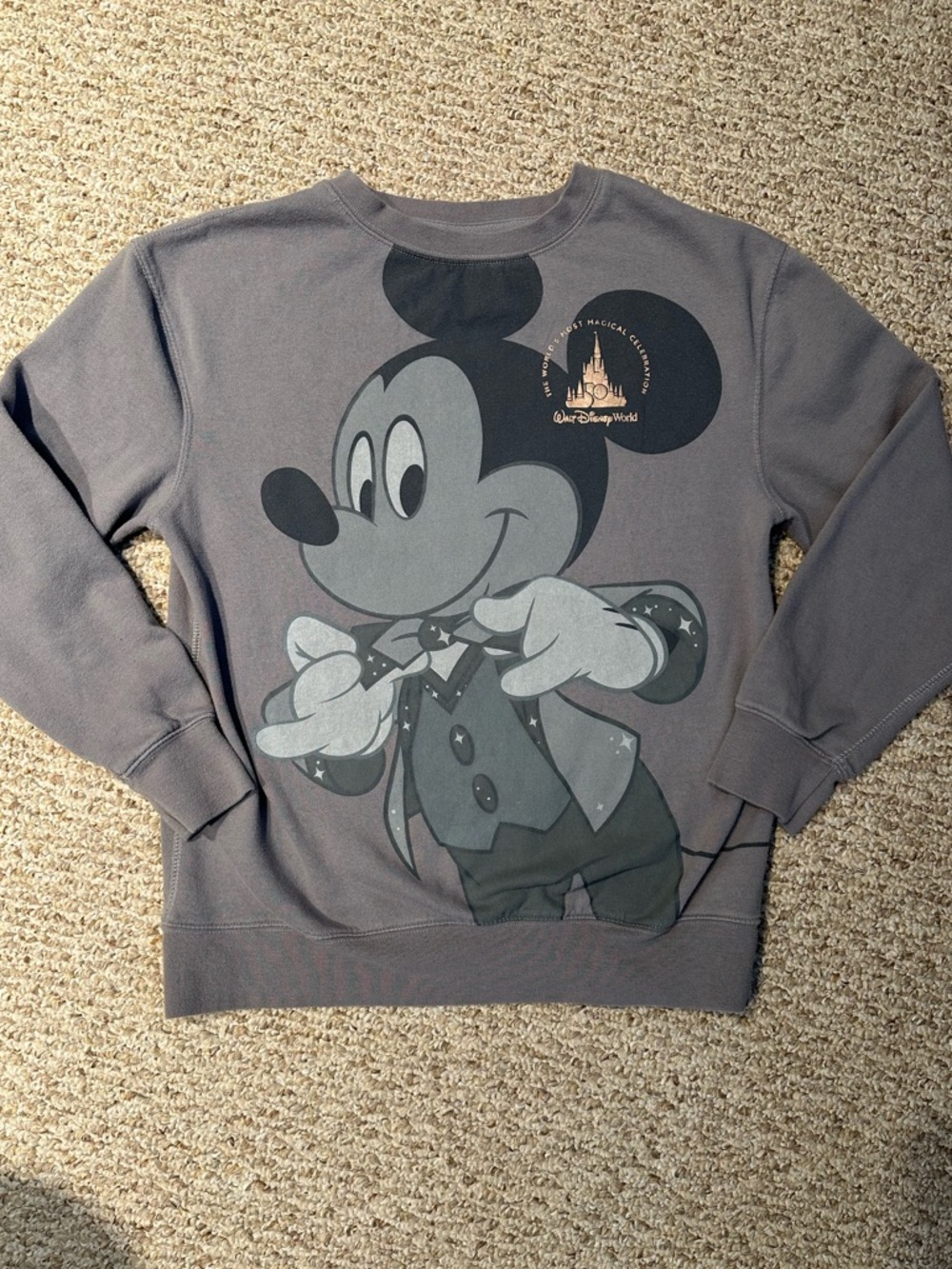 Walt Disney World Anniversary Mickey Mouse Crewneck Sweater